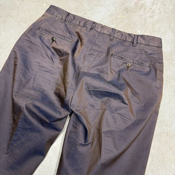 L.B.M 1911 Tailored Chinos Mens Twill Pants Iridescent Fabric Italy 36x30 - Picture 10 of 12